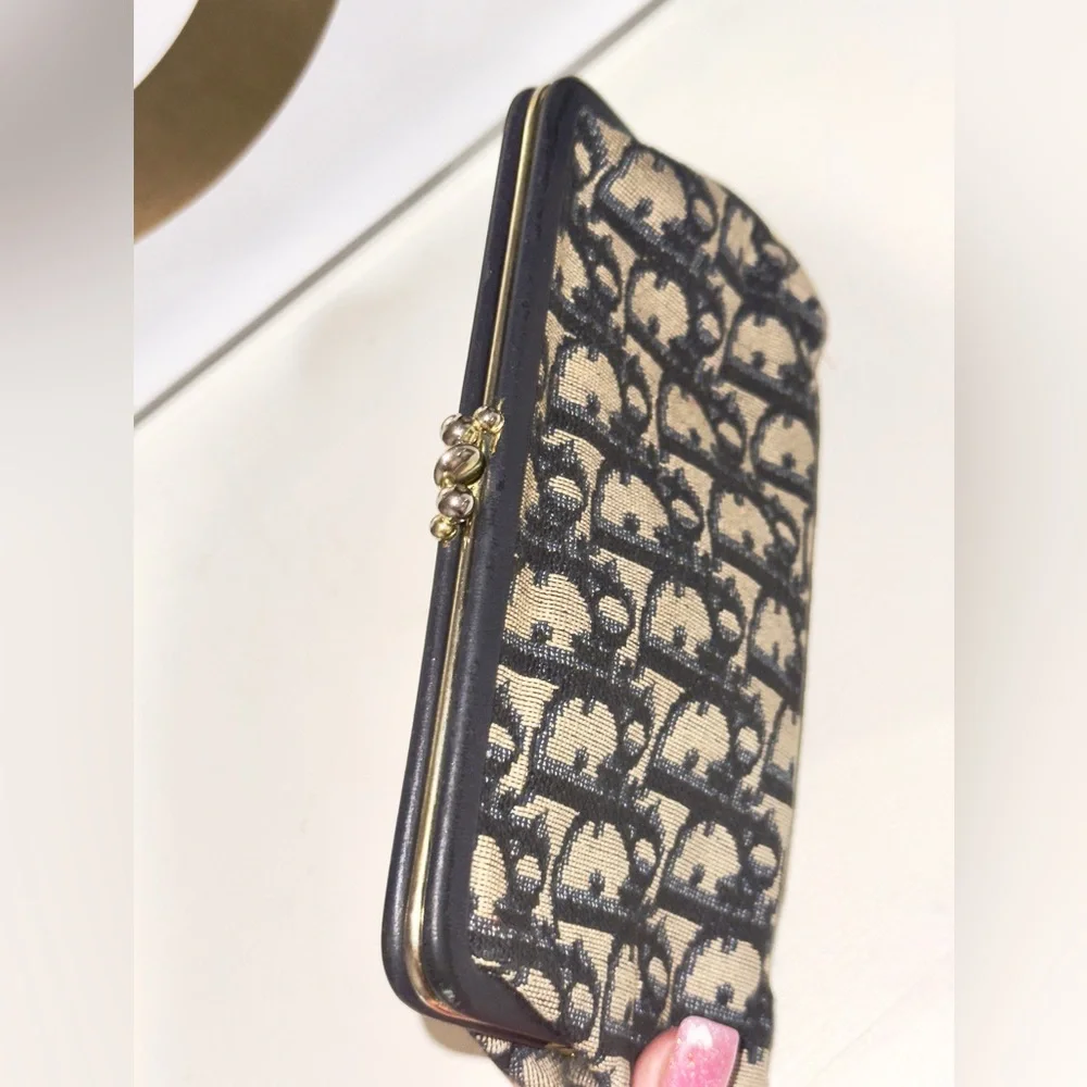 Vintage Dior Trotter Kisslock Wallet Pouch